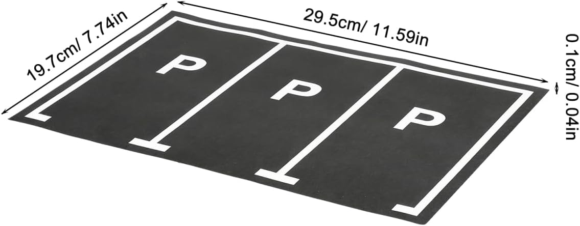 5pcs Toy Racing Car Parking Space Stickers Easy to Apply Decals for Playrooms Removable Wall Art for Boys and Girls Fun Scene Building for Toddlers image 2