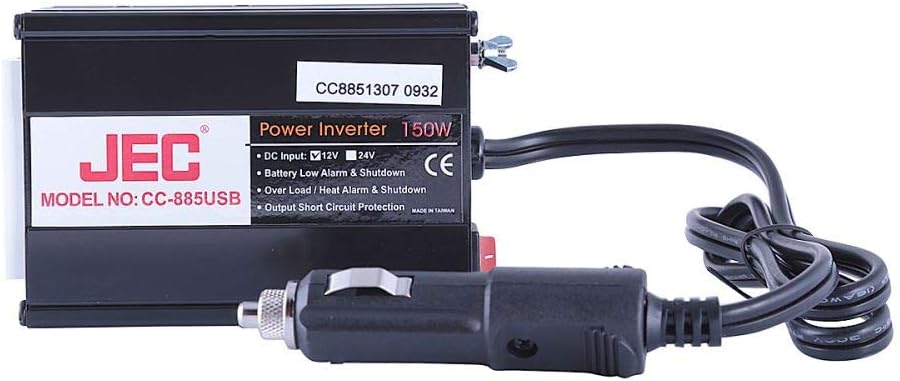 JEC - 150W Power Inverter Model No. CC-885USB