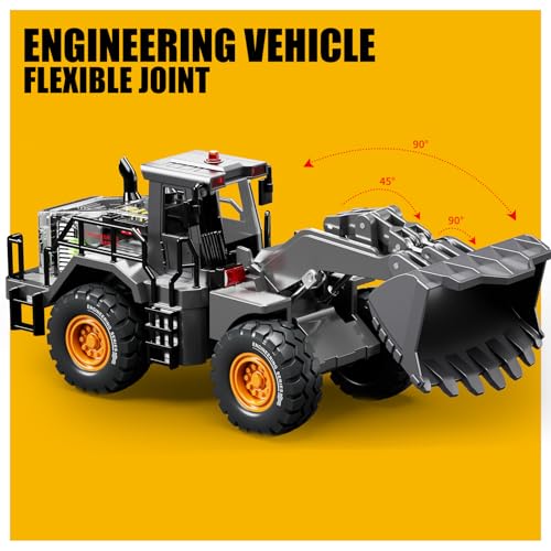 Pupu Pig Construction Toy, Metal Bulldozer Toys for Boys Gifts Ages 3+ - image 7