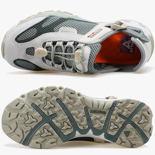 Image of HUMTTO Women's Amphibious Water Shoes - Closed Toe Hiking Sandals Summer Outdoor Water Sandal Non-Slip River Shoes Quick Drying Aqua Shoe