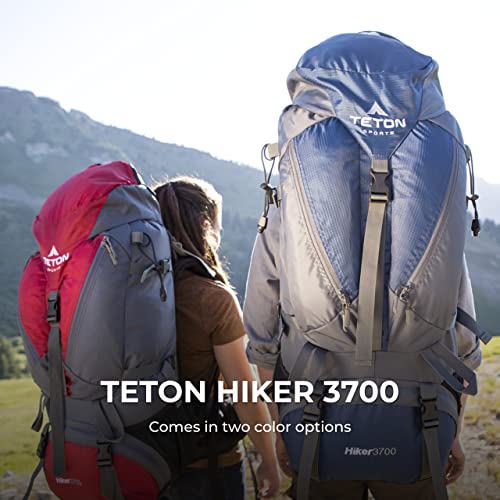 Teton Sports Hiker 3700 Ultralight Internal Frame High-Performance Backpack For Hiking, Camping, Travel, And Outdoor Activities; 60L, Red #TOP5