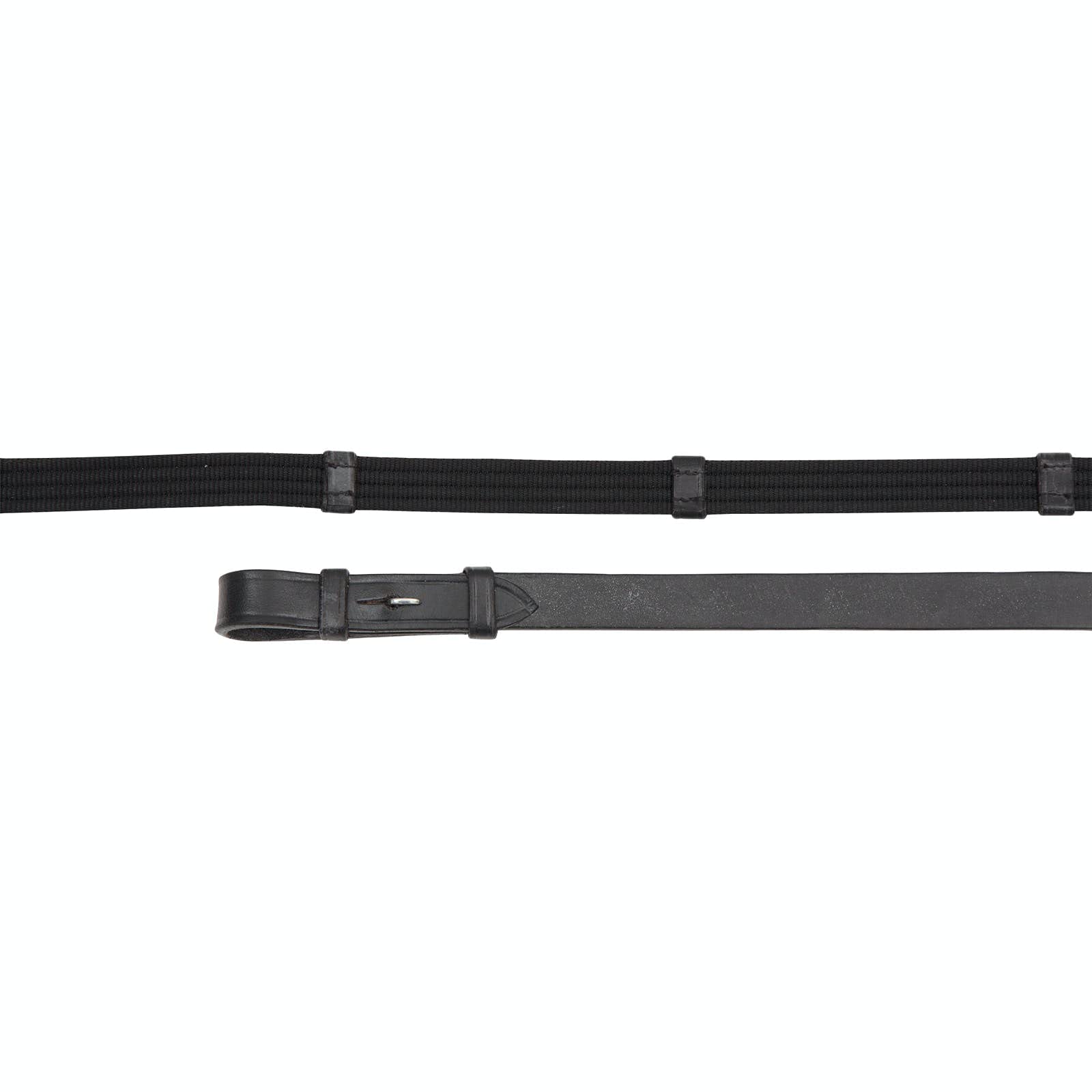Shires Aviemore Continental Web Reins-Black 54'' x 3/4''
