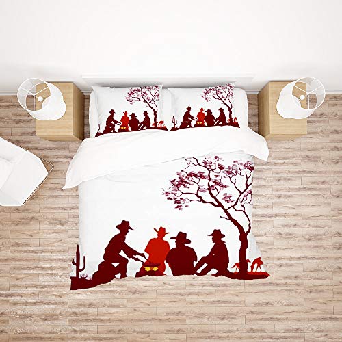 Housse de couette Cowboys Campfire pour une chambre chaleureuse - 3