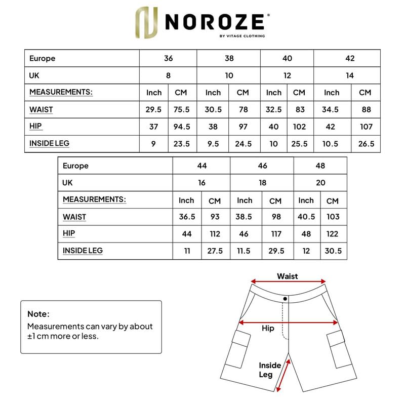NOROZE Women's Stretch Cargo Shorts - Ladies Turned Hem Bengaline Casual Everyday Combat Pants Chino Capri Regular Fit Above The Knee Bermuda Summer Crops - Image 4