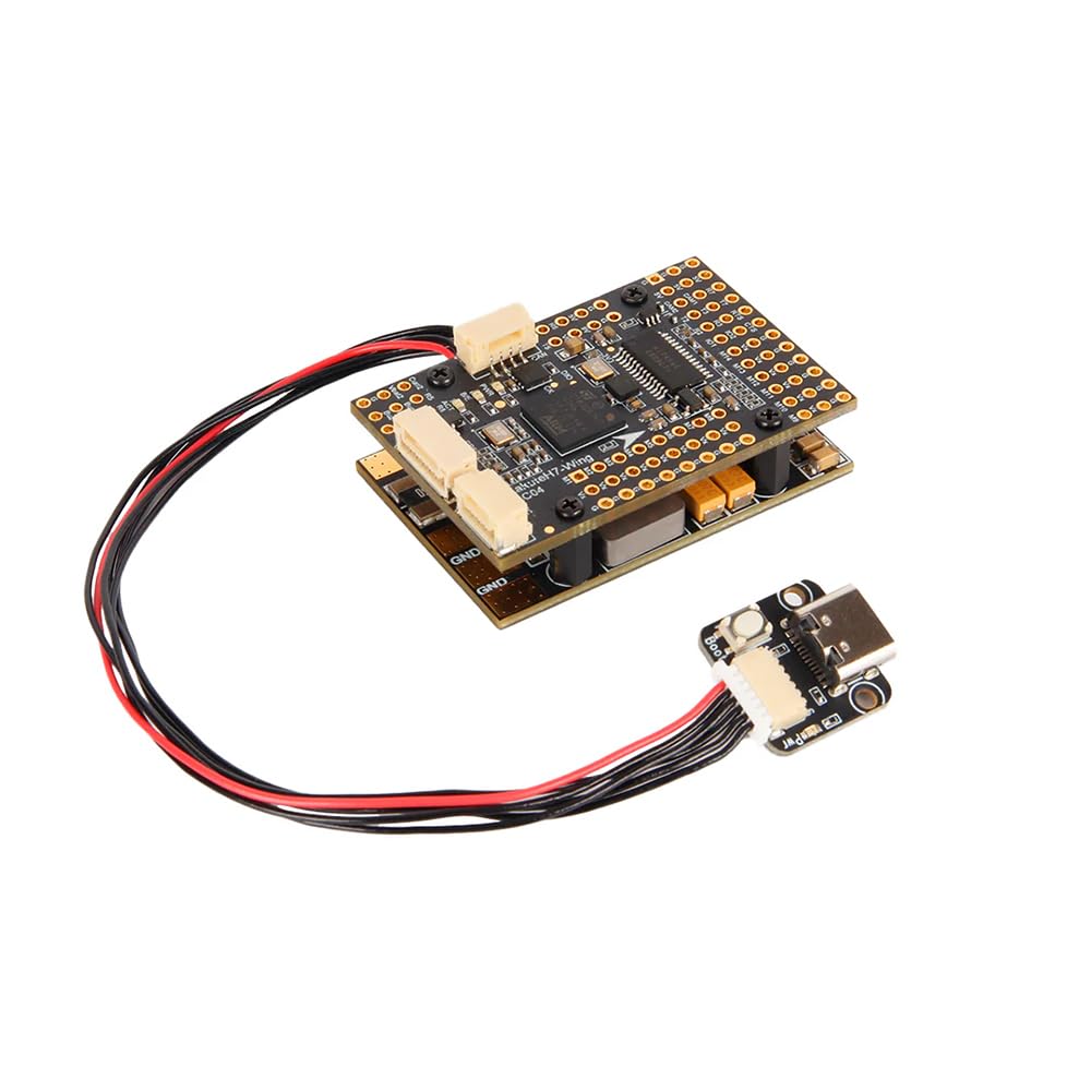 Photo 1 of HolyBro Kakute H743 Wing INAV Ardupilot Flight Controller Advanced 3-8S LiPo Compatible, Dual Firmware Support for RC Airplane, Fixed-Wing Drones & DIY Projects (With Pin Header, Professional Grade)