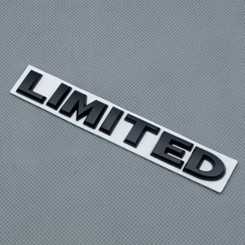 Image of 2pcs Metal Limited Rear Tailgate Trunk Badge Sport Logo Emblem (Matte Black)