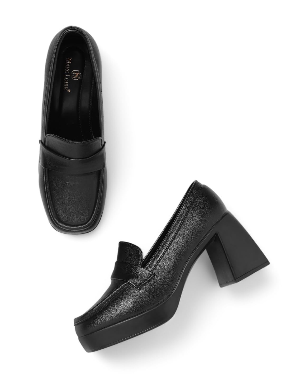 Women’s Slip on Block Heel Loafer for Casual Wear-image-47