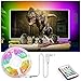 Price comparison product image TV LED Backlights, Bason RGB Led Strip Light for 42-50 inch, 8.33ft/254cm USB TV Bias Lighting with Remote for TV, PC Monitor, Computer Amdient Lighting[Energy Class A+]