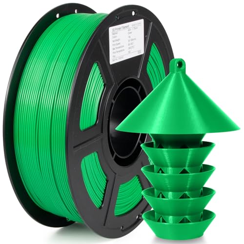 Image of ASA Filament 1.75mm, UV /Heat Resistant /Weather Resistant ASA 3D Printer Filament, Perfect for Printing Outdoor Functional Parts, Green Filament 1kg(2.2lbs) Spool