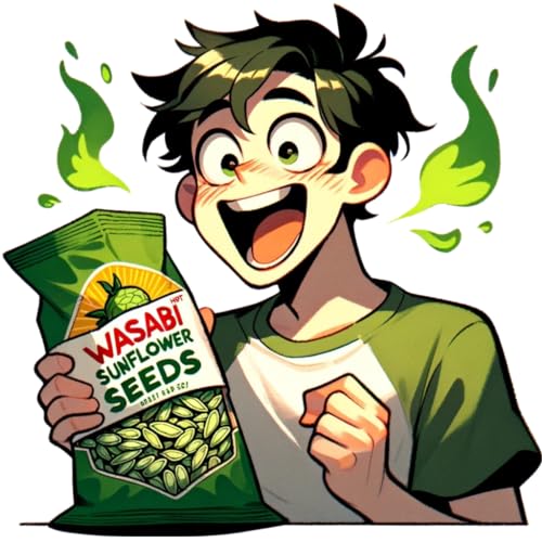 Sunflower Seeds WASABI HOT 1 pound bag - Thumbnail 3