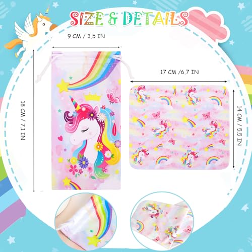 Kids Sunglasses Girls,UV Protection Unicorn Heart Toddler Sunglasses with Glasses Pouch for Childrens Beach Party4