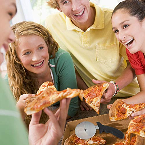 YasTant Premium Pizza Cutter – Super Sharp Pizza Wheel, Smooth Slicer for Pizza Lovers, Super Heavy Pizza Cutters with 4 inch Large Wheel and Handle, Ideal for Pies, Waffles, Cookie Doughs - Thumbnail 6