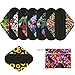 7pcs Set 1pc Mini Wet Bag +6pcs 8 Inch Bamboo Charcoal Cloth Menstrual Pads/Reusable Sanitary Pads/Mama Panty Liners