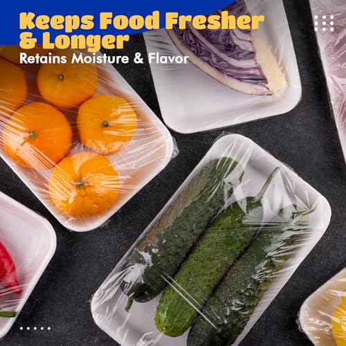 Stretch Tite Plastic Wrap For Food With Slide Cutter 750 Sq. Ft 11 7/8 Inch. Pack Of 2 With a Scooply Bag Clip - Thumbnail 5