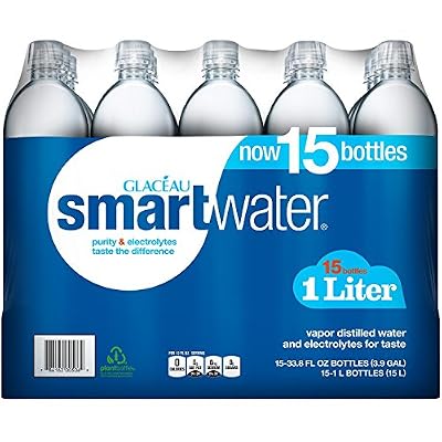 Smart Water Enhanced Water, Clear, (Pack of 15) 507 Fl Oz