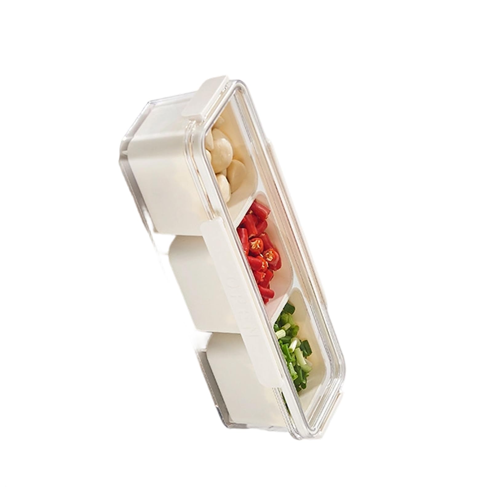 ZBIianxer Sturdy Seasoning Box with Dividers Ideal for Storing Various and Condiments Seasoning Storage Box