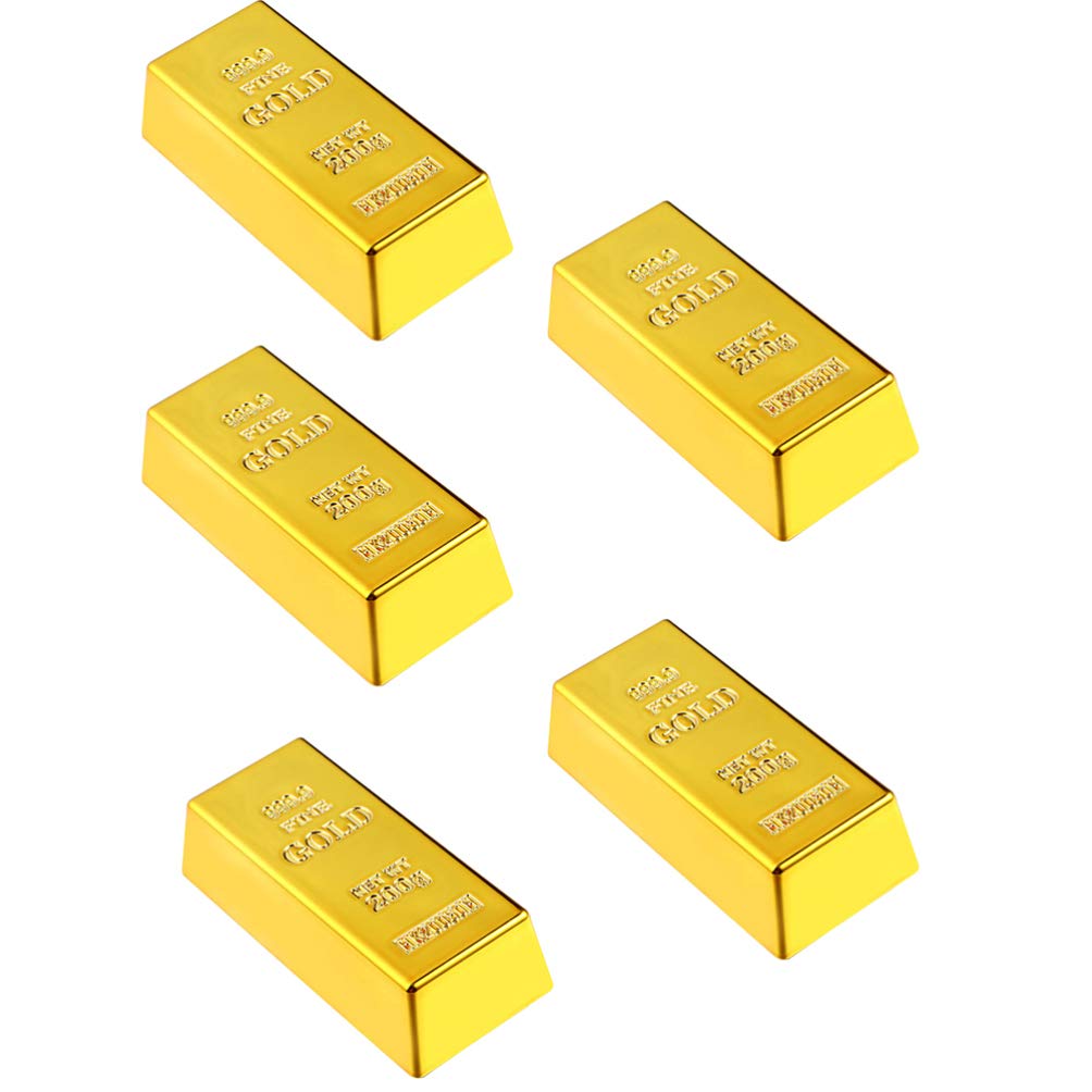Buy 3pcs Fake Gold Bar Replica Gold Bar Fake Golden Brick Bullion Gold