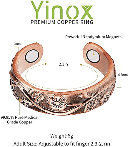 Anelli magnetici in rame puro regolabile per