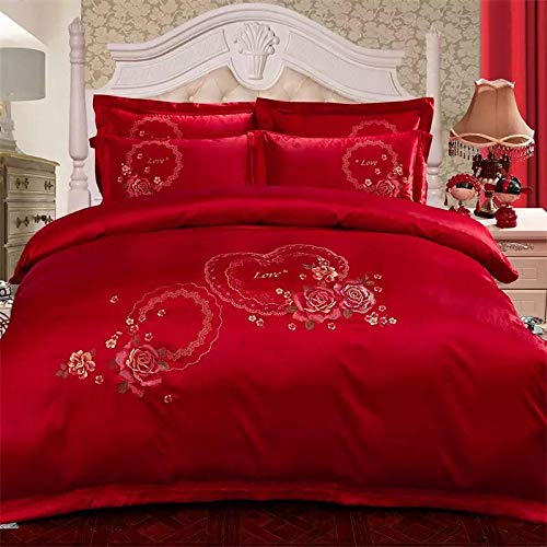 Buy 60TC 100 Tencel Cotton Embroidery Luxury King Size 4Pcs. Bedding