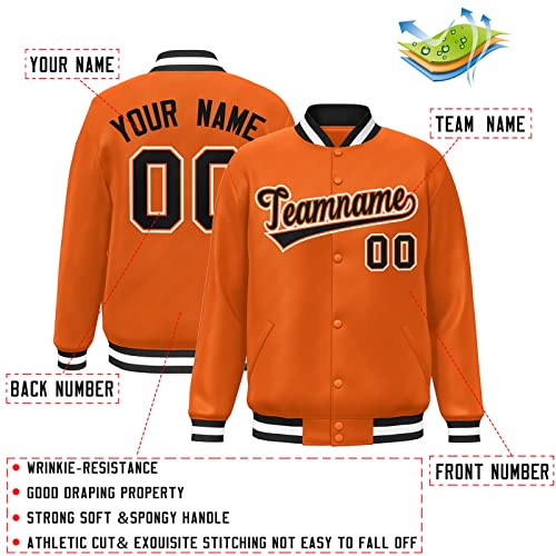 KXK Personalized Men's Varsity College Jacket Baseball Bomber Coats Sweatshirt Custom Stitched Letter & Number2