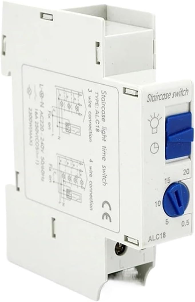 Guide Rail Staircase Lighting Timer Switch 16A 220VAC