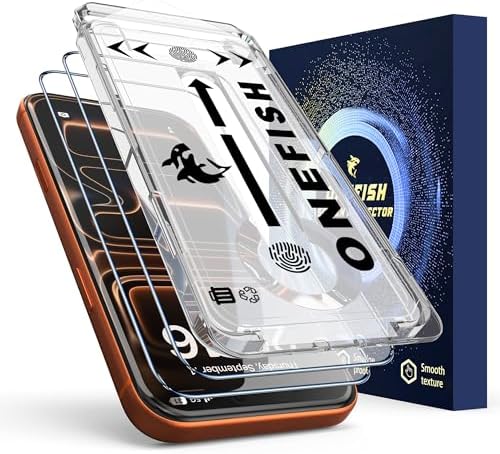 OneFish for iPhone 17 Pro Max Screen Protector 6.9 inch HD Clear ...