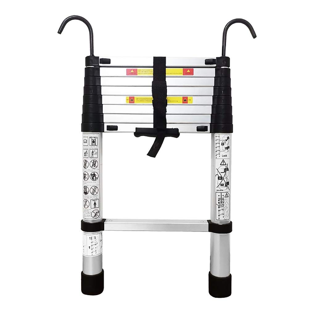 10 Ft Telescoping Step Ladder With Stabilizer Bottom Rung Detachable ...