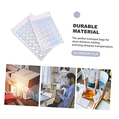 Gogogmee 50 peças de plástico bolha de alumínio saco de bolha, envelopes de letras, envelopes de bol