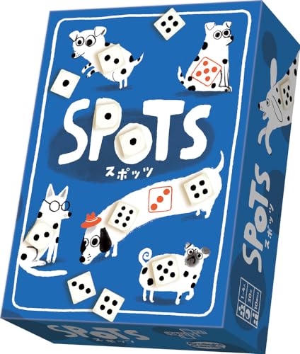 CMYK Spots - A game about rolling dice, pushing your luck and dogs - For ages 10+. 1-4 Players, 20-30 minutes play time, Board Game, Ideal for Travel and Holidays
