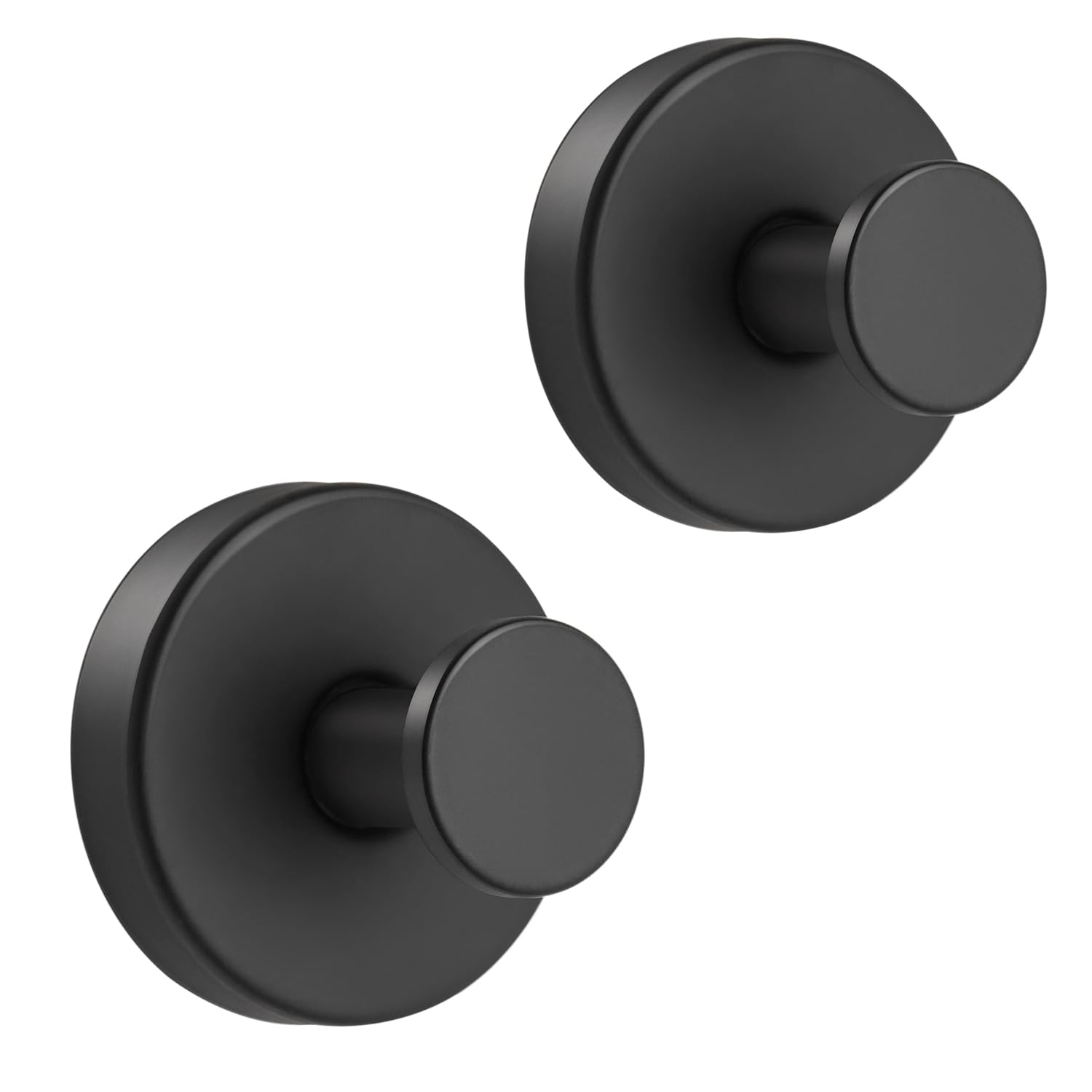 Ganchos para colgar, para ducha, baño, ducha, ventosa, para ventanas de cristal, espejo, azulejos, ganchos adhesivos para toallas para colgar bolas de baño, bata, toalla, color negro, paquete de 2