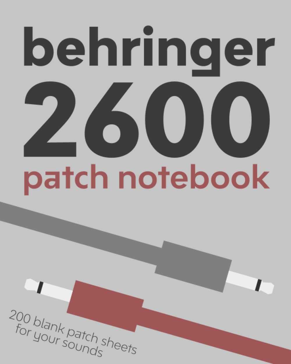 Behringer 2600 Patch Notebook 200 blank patch sheets for your sounds