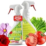 Huile de neem 700 ml prête à l'emploi   Haute concentration naturelle contre les parasites des plantes   Polyvalent pour le jardin et la maison   Pressée à froid