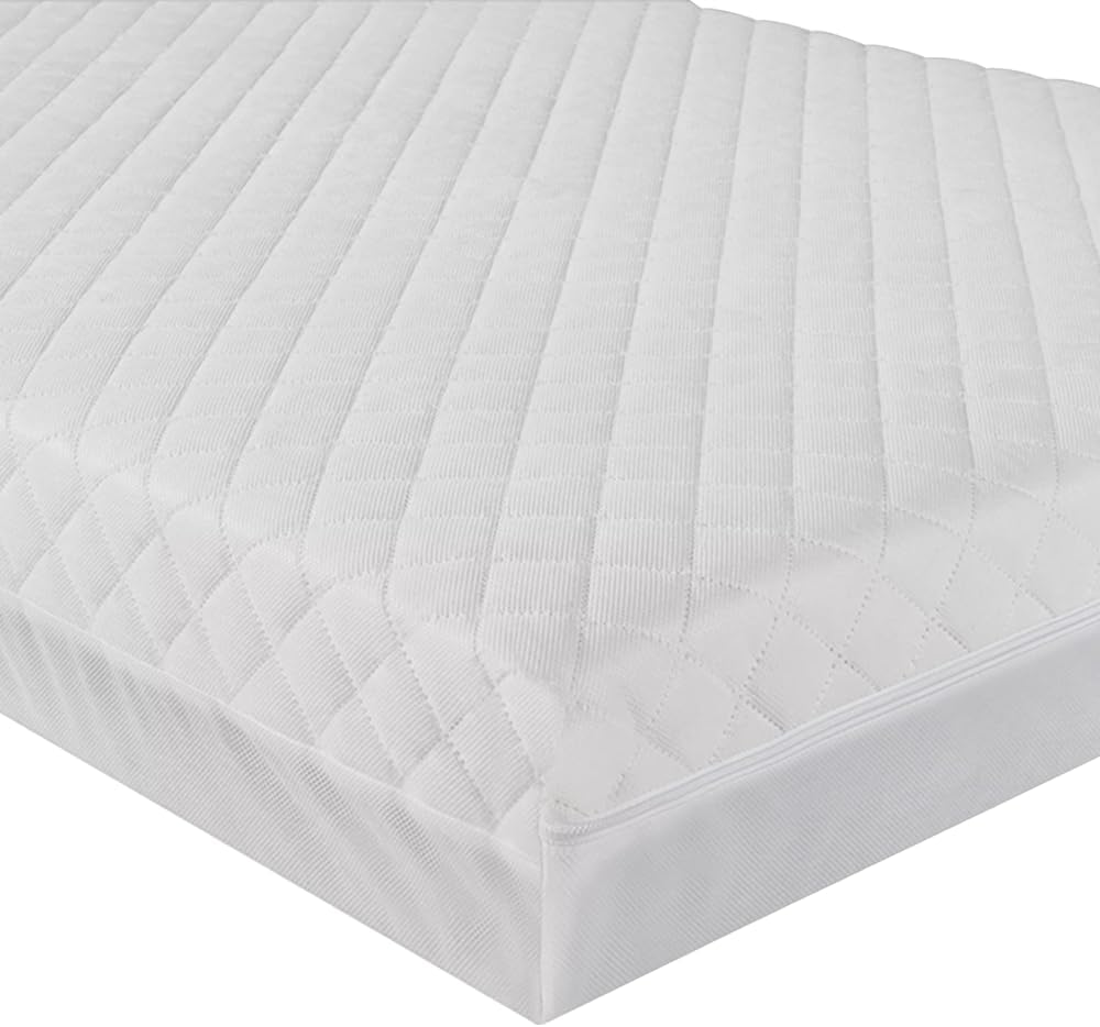 Mother Nurture Classic Spring Extra Large Cot Mattress, White, 132 x 77