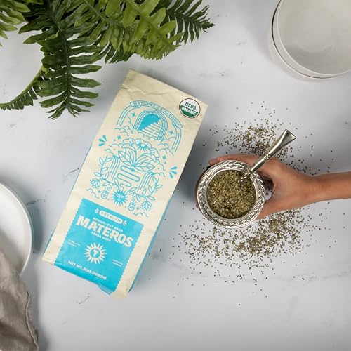 2 LB Organic Loose Leaf Yerba Mate, Premium Medium Cut, 100% Organic, Aged and Unsmoked, Traditional, Sustainably and Ethically Farmed in Brazil