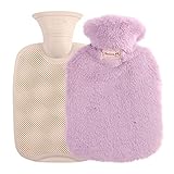 Un avanzado material de PVC termoplástico y materiales de forro polar suave de alta calidad para la sensación extra cómoda que te encantará. Es completamente y ecológica en contacto con tu piel. Duradero y seguro de usar. La botella de agua caliente está hecha de un material de PVC termoplástico avanzado, A