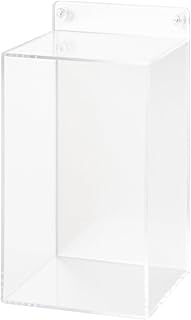 無印良品 壁に付けられるアクリルディスプレイ ボックス型 約幅12.6×奥行12.4×高さ23cm NDG05A3A