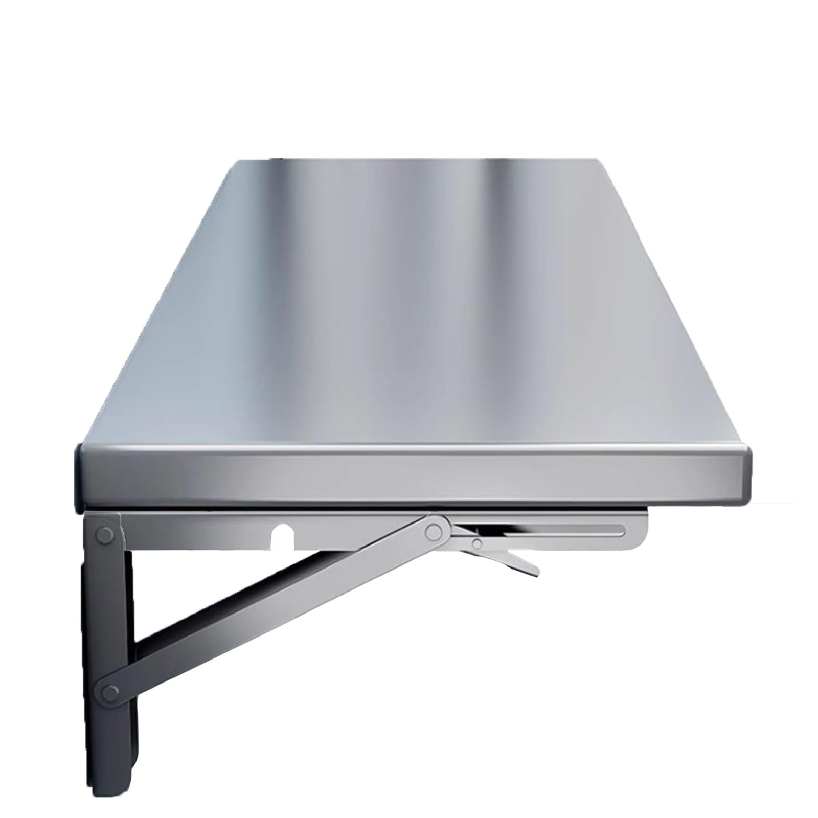 Table murale rabattable en acier inoxydable durable pour intérieur moderne