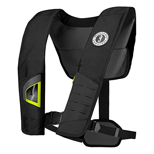 MUSTANG SURVIVAL MD2983 DLX 38 Inflatable Automatic PFDLife Jackets & Vests, Black