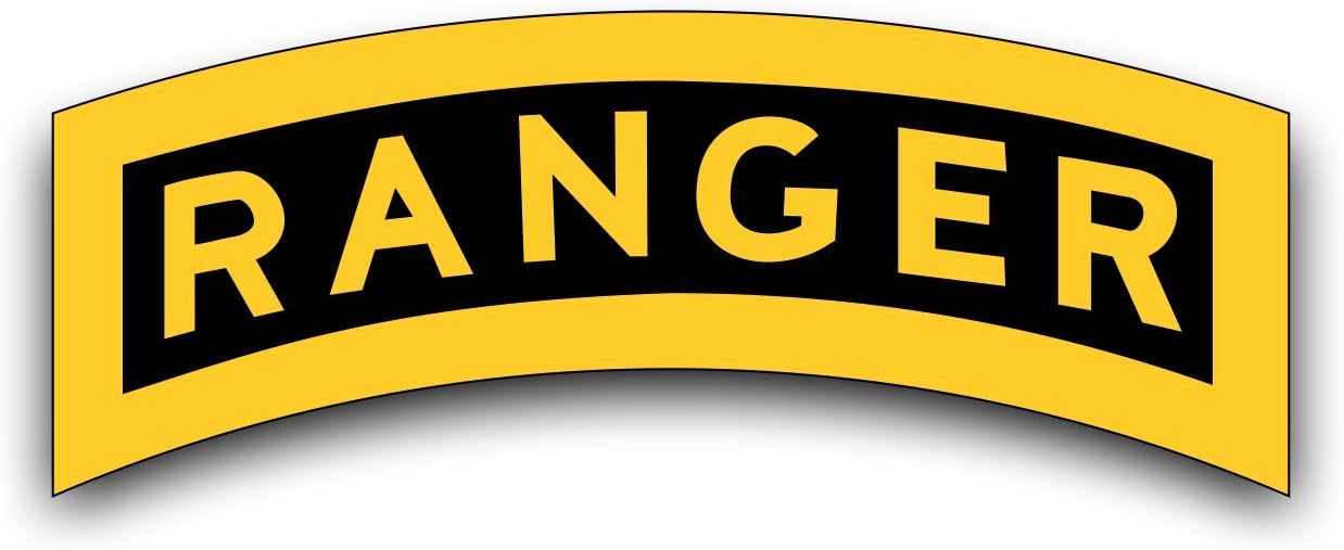 Amazon.com - Military Vet Shop US Army Ranger Tab Vinyl Transfer Window ...