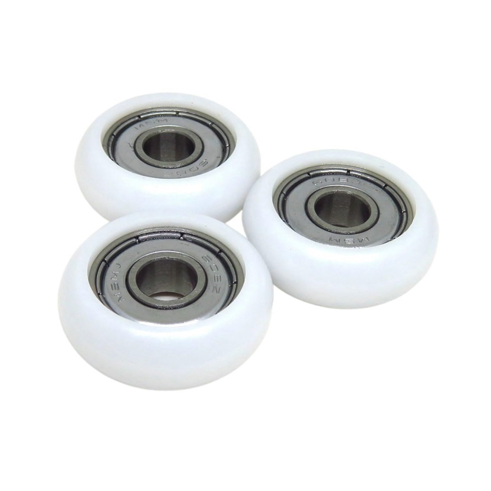 10 szt. okrągłych rolek powlekanych tworzywem sztucznym 30 mm z łożyskami kulkowymi 608ZZ 8 x 11 BSR60830-11 POM do wiosłowania i koła meblowego (8MM-10 PCS-30 mm)