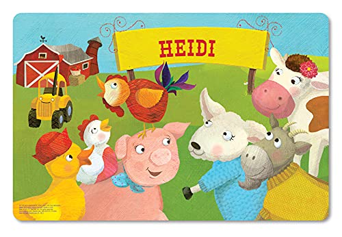 Personalized Placemat For Kids, Farm Animals - I See Me! #TOP7