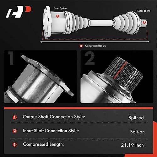 image for A-Premium CV Axle Shaft Assembly Compatible with Cadillac, Chevy & GMC