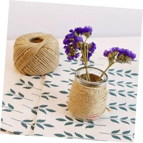 Cuerda de yute natural OSALADI de 100m, cordel resistente para manualidades 3