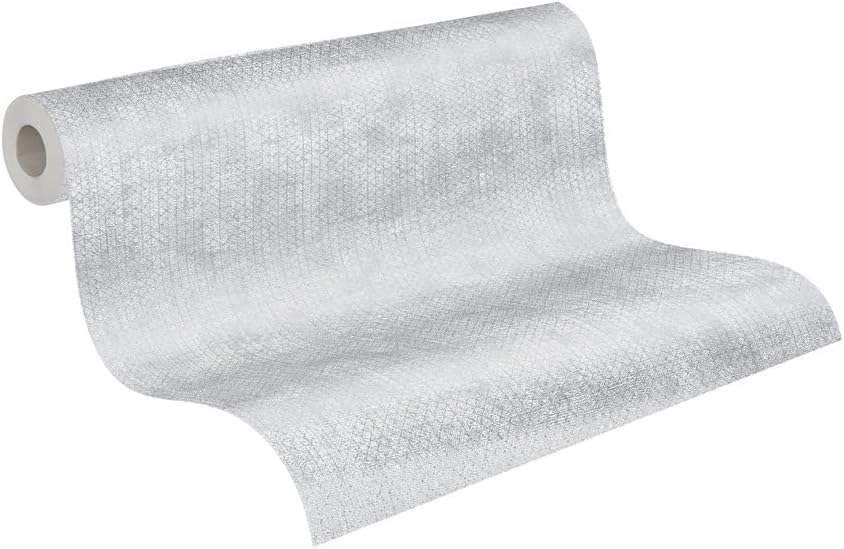 A.S. Création The Bos 388261 Non-Woven Wallpaper Grey Silver Metallic 10.05 m x 0.53 m Made in Germany