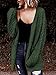 Dokotoo Womens Winter Autumn Fashion Open Front Chunky Cardigan Sweaters for Women Long Sleeve Soft Knitted Casual Cardigans Outwears Pocket Jackets Coats Green Large