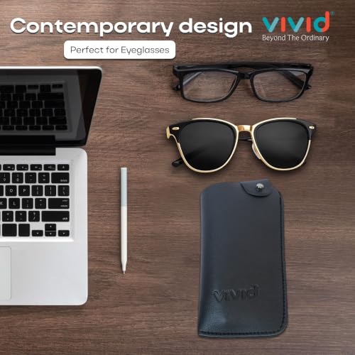 Image of Unisex Specs Chicago Button Eyewear Dabbi Faux Leather Soft Case Cover