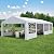 Raysfung 20' x 30' Party Tent Heavy Duty, Wedding Tent with Removable Sidewalls, Outdoor Gazebo Event Shelters Canopy for Birthday Party