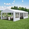 20' x 30' Heavy Duty Party Tent, Outdoor Large Wedding Tent with Removable Sidewalls, Event Canopy Shelter for Birthday Party, Outdoor Event