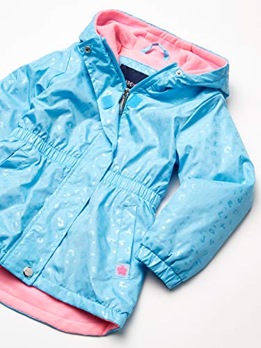 Limited Too Girls Limited Too Casaco Anoraque estampado para meninas, Azul empoeirado, 4