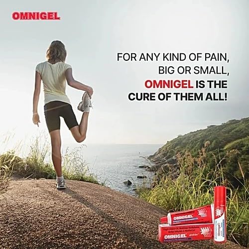 Image of Cipla Omnigel Pain Relief Gel | Quick Relief for Muscle Pain, Sprains and Strains (100 gm Gel)